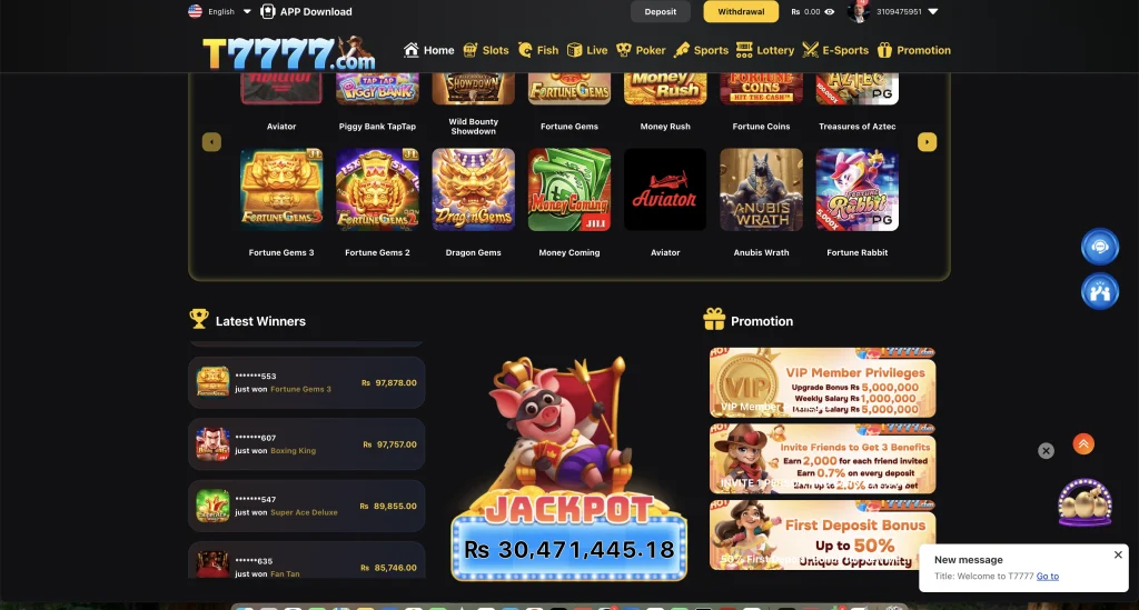 t7777 game